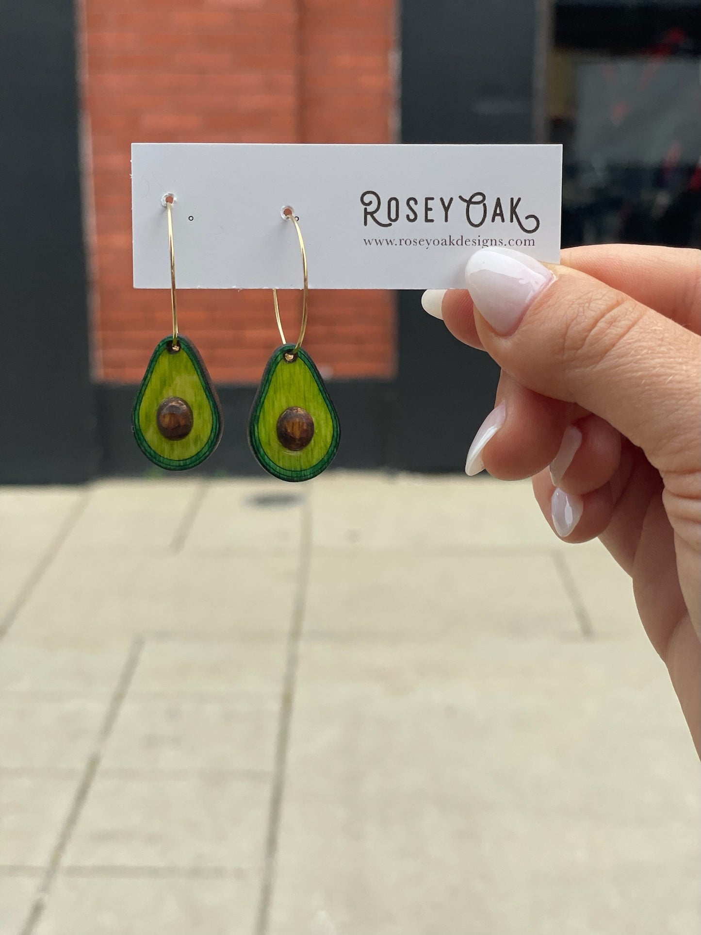 Avocado Dangle Earrings