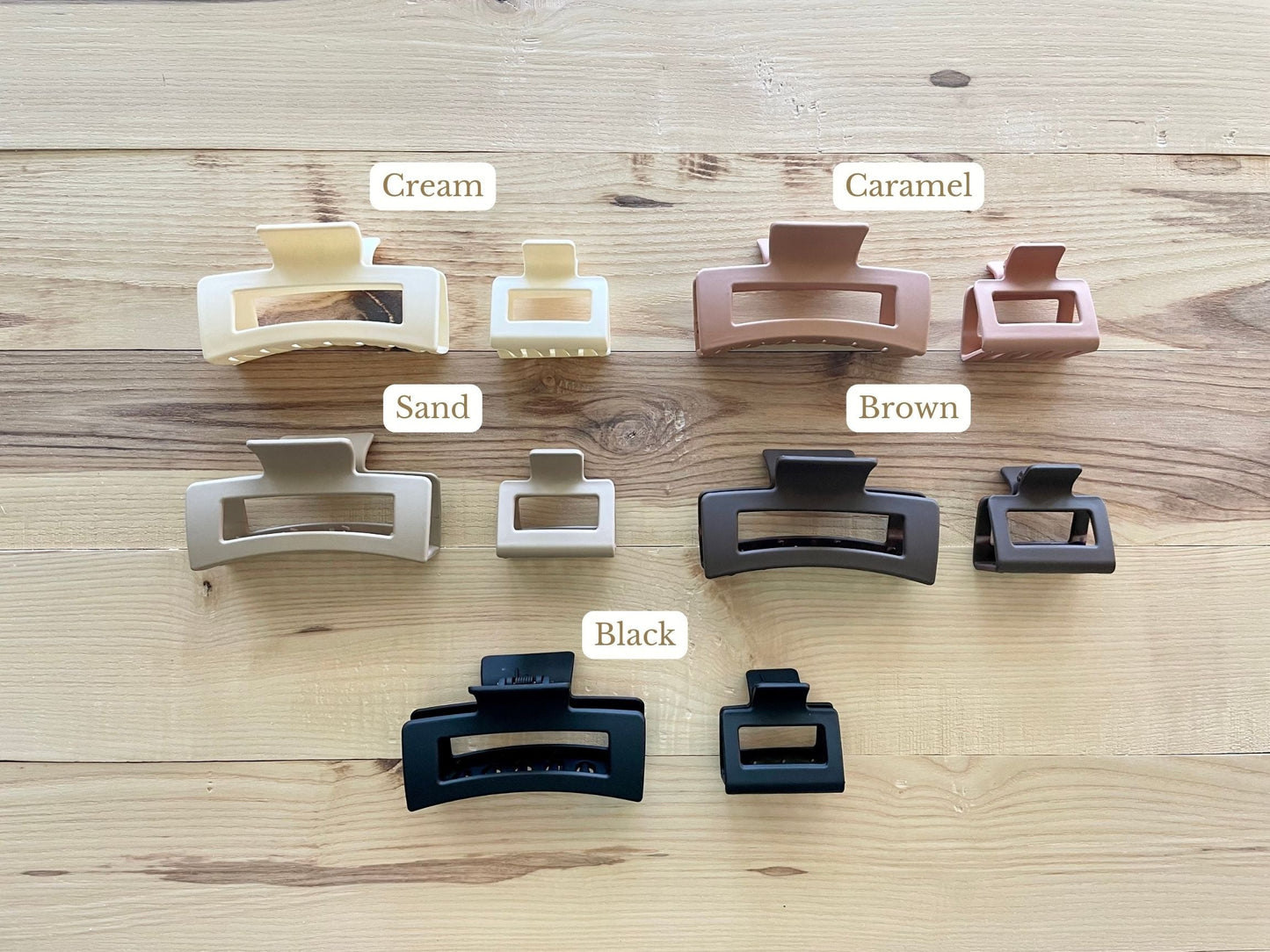 Blocks of Diamonds Patterned Hair Claw Clip