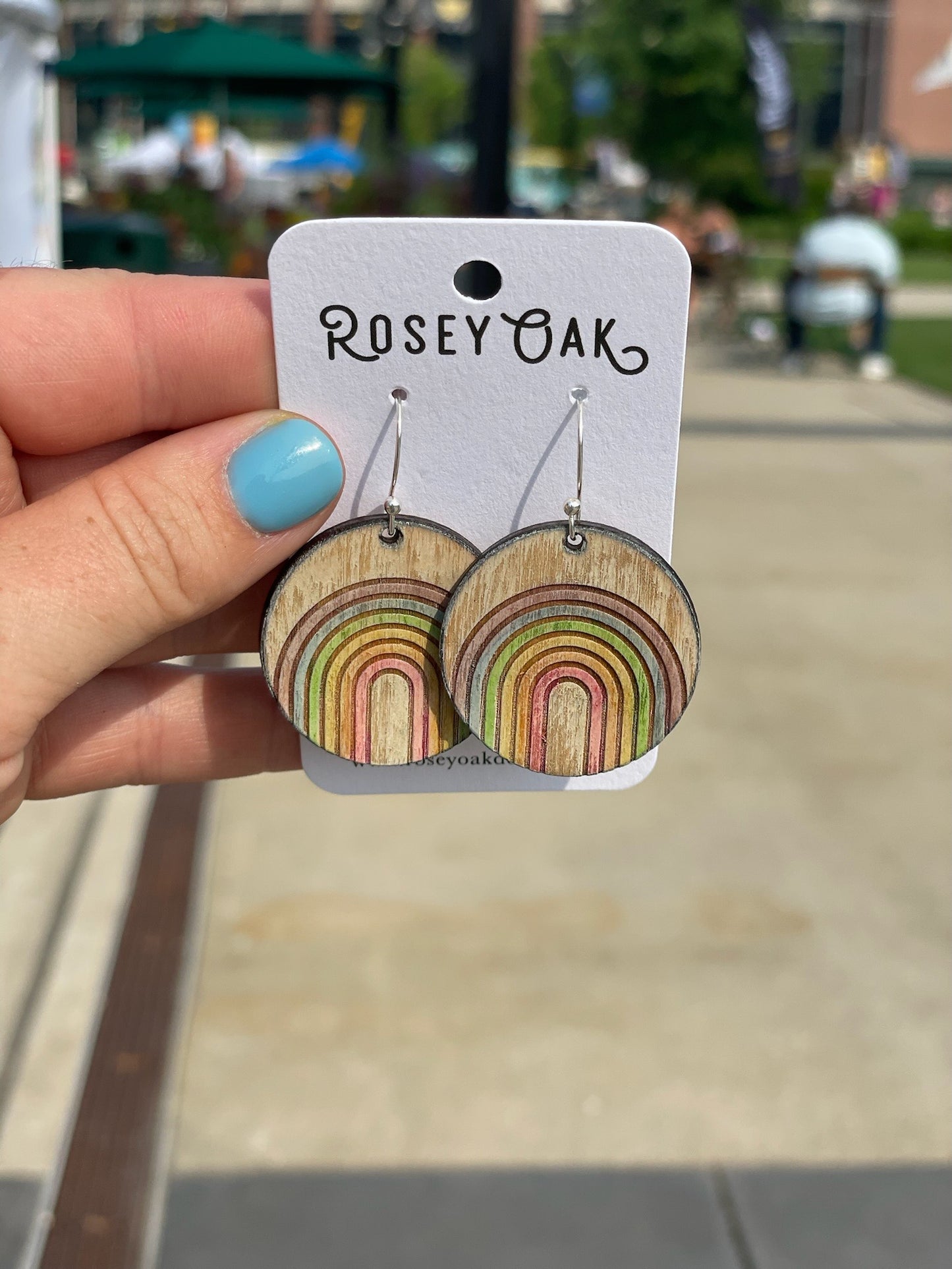 Rainbow Dangle Earrings