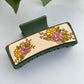 Floral Bouquet Patterned Hair Claw Clip
