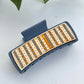 Aztec Mud Cloth Patterned Hair Claw Clip