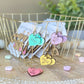 Conversation Heart Laser Engraved Wood Earrings