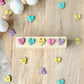 Conversation Heart Laser Engraved Wood Stud Earrings