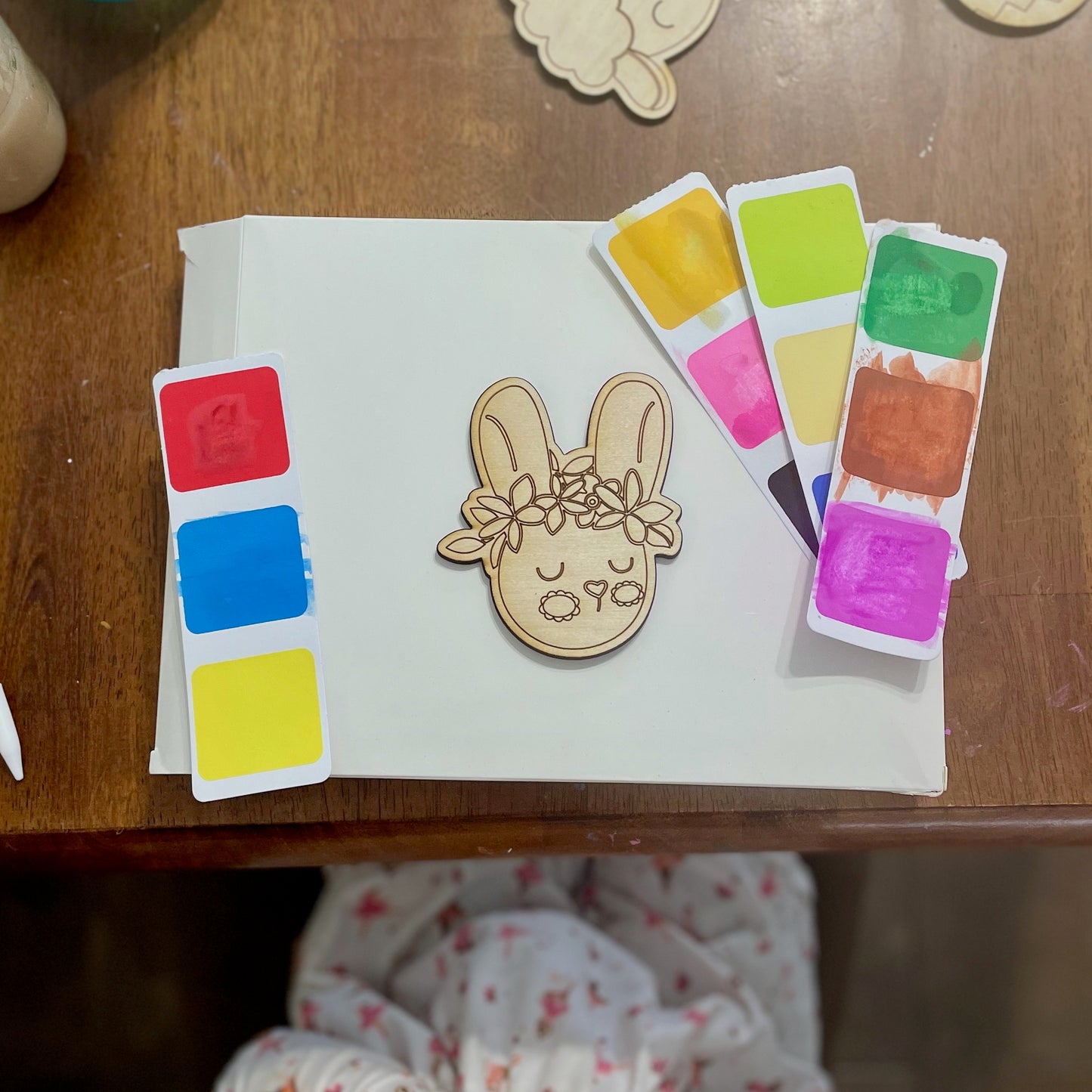 Easter DIY Paint Activity for Kids, Personalized Bunny