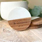Personalized Marble Wood Coasters